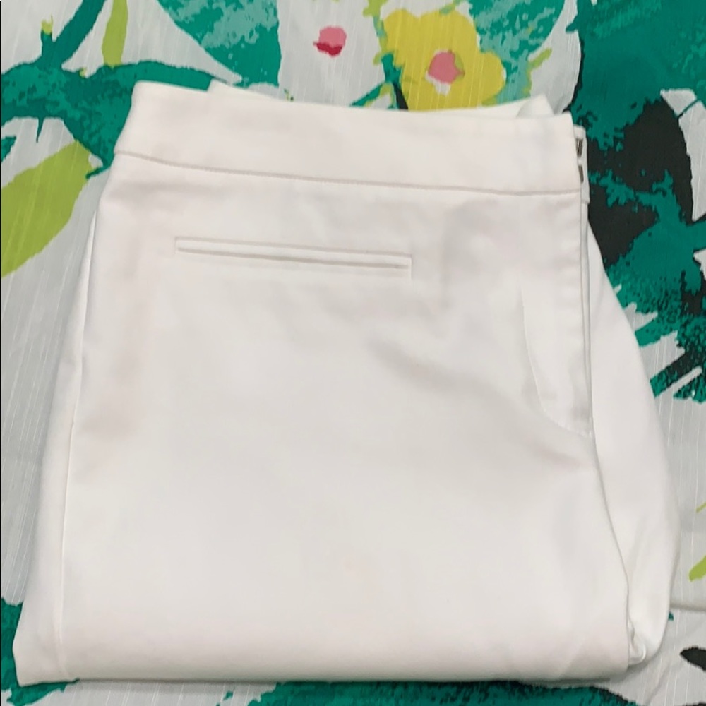 Chico's White Bermuda Shorts